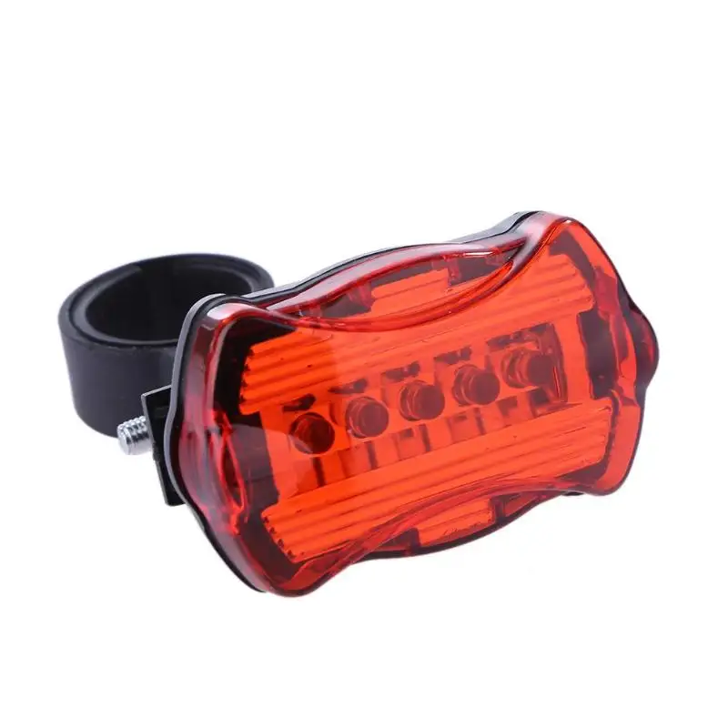 Perfect 5 LED Bicycle Light Bike Rear Tail light Red Warning Flashing Lights Waterproof Bike Taillight Lamps Torch 10