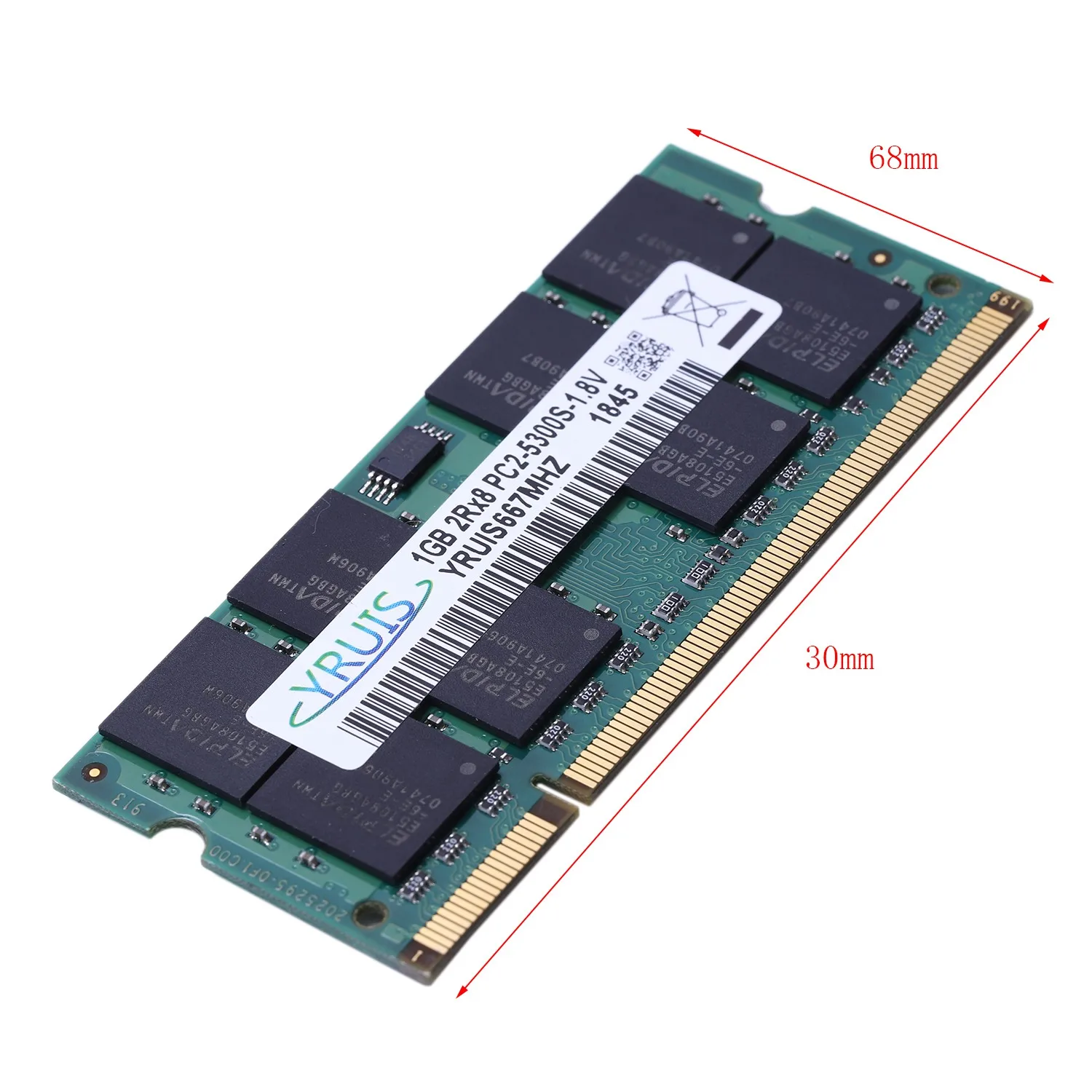 Yruis DDR2 800Mhz Ram Sodimm поддержка памяти ноутбука Memoria Ddr2 notebook(1,8 V