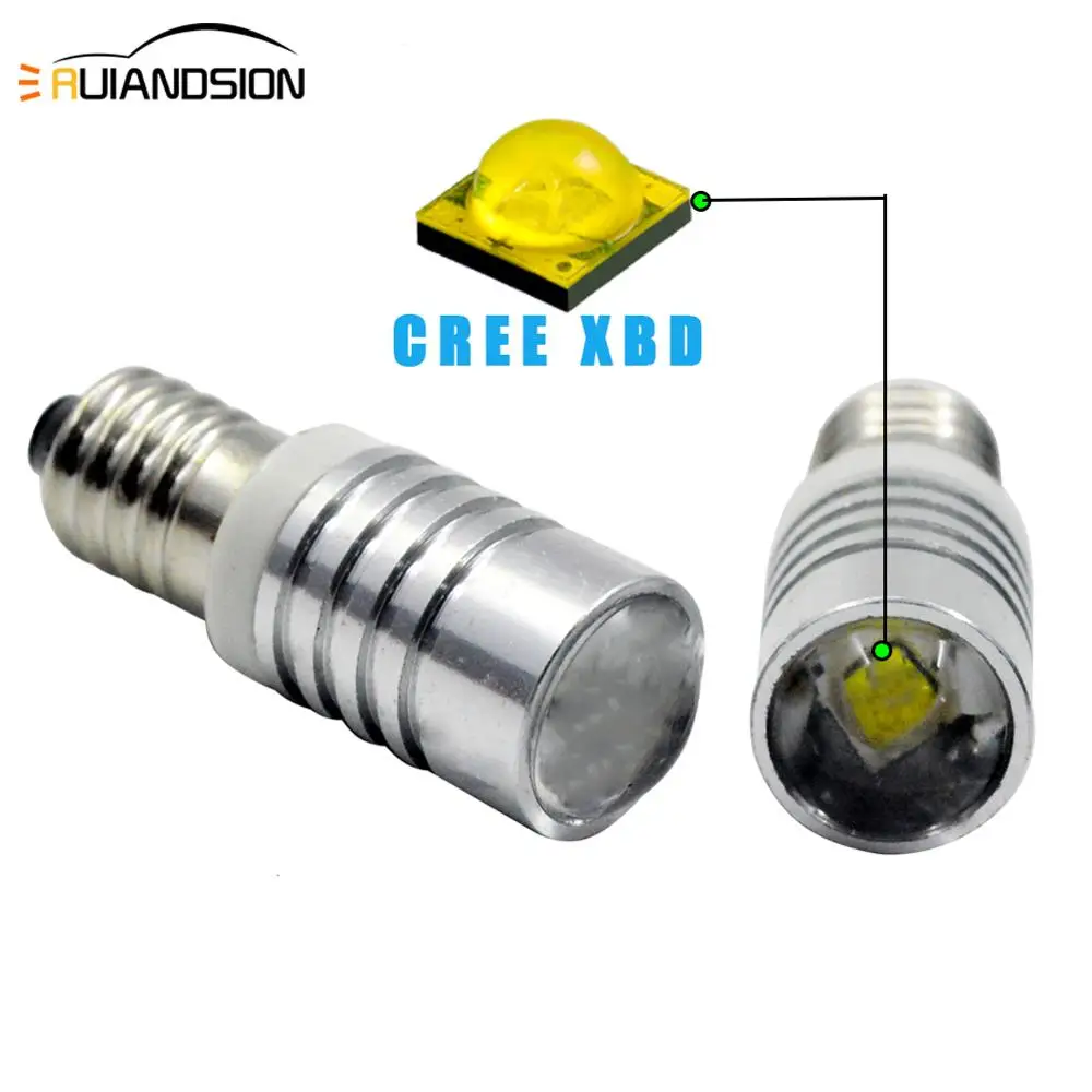 5W LED E10 AC/DC 6V-30V 12V 24V Screw In Warning Signal Bulb Torch Flashlight White Work Light 6000K Spotlight Lampshade 1Pcs led lights led bulbs