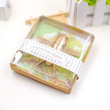 

50pcs New "LET THE ADVENTURE BEGIN" Alloy Antique Airplane Bottle Opener Wedding Favors Gift Party Supplies wen4571