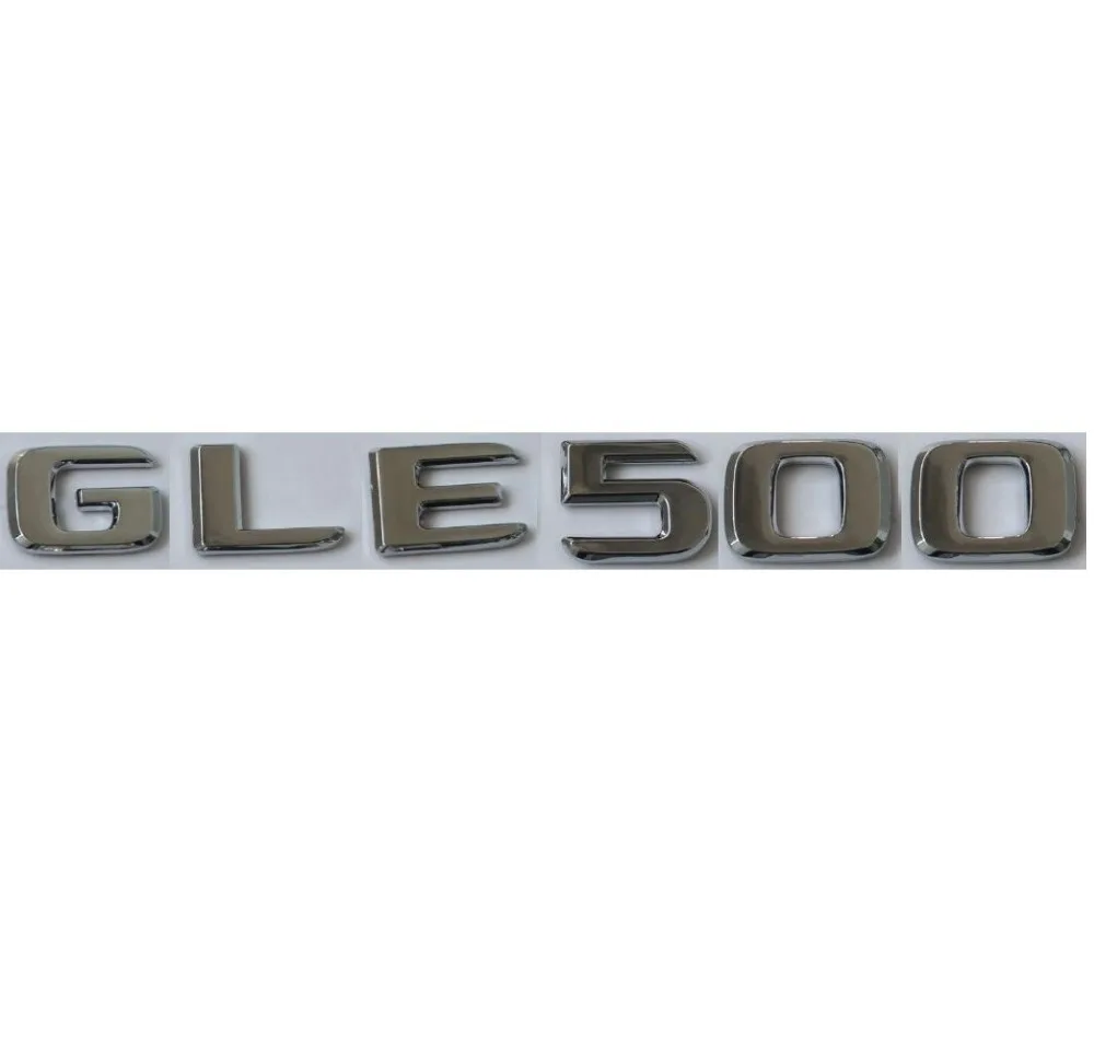 

Newest Chrome ABS Rear Trunk Letters Badge Badges Emblem Emblems Sticker for Mercedes Benz GLE Class GLE500 2017