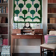 Занавес s Новое поступление утолщение яркое дерево римские тени жалюзи готовая занавеска