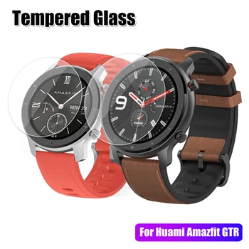 

New Fashion Screen Protector Tempered Glass Protective Film For Huami AMAZFIT GTR 42mm 47mm 2.5D Curved High Quality