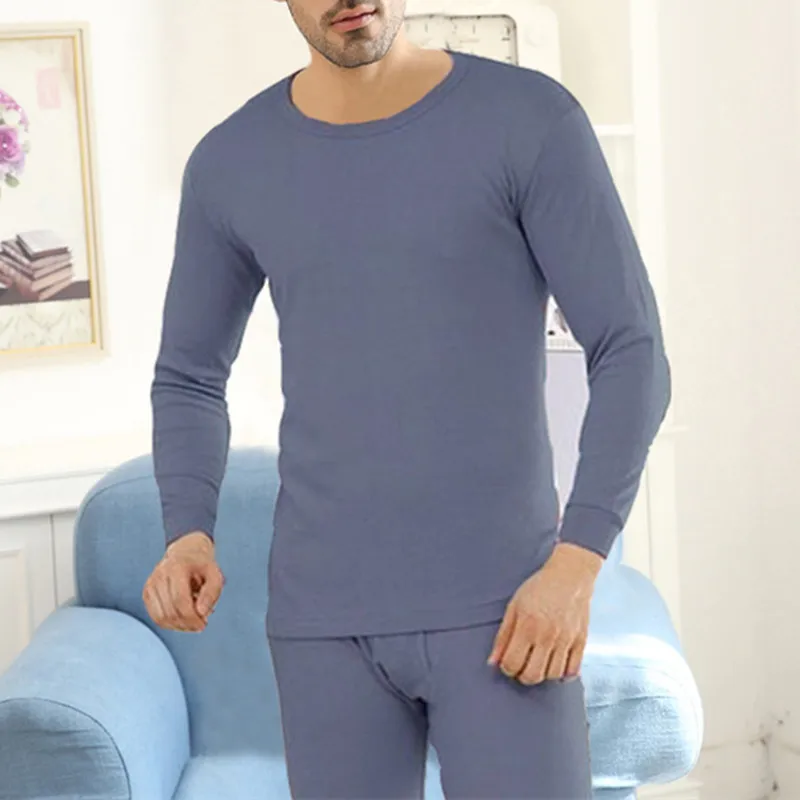 Autumn Winter Mens Warm Thermal Underwear Man's tshirt Sexy Black