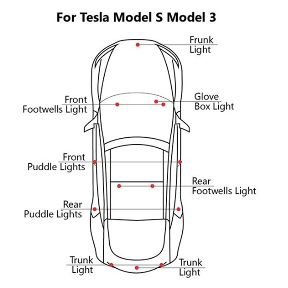 Светодиодный свет лампы Комплект для Tesla модель 3 S X ультра яркие красные/зеленые/Простая установка Plug Замена светодиодный Подсветка салона Крытый багажник комплект фотоосвещения