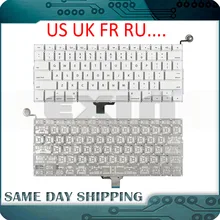 Nuevo A1342 teclado EE. UU EE. UU. Inglés Reino Unido francés ruso teclados para Apple Macbook 13 