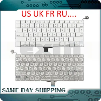 

New A1342 Keyboard US USA English UK French Russian Keyboards for Apple Macbook 13" inch Unibody White A1342 US Keyboard Year