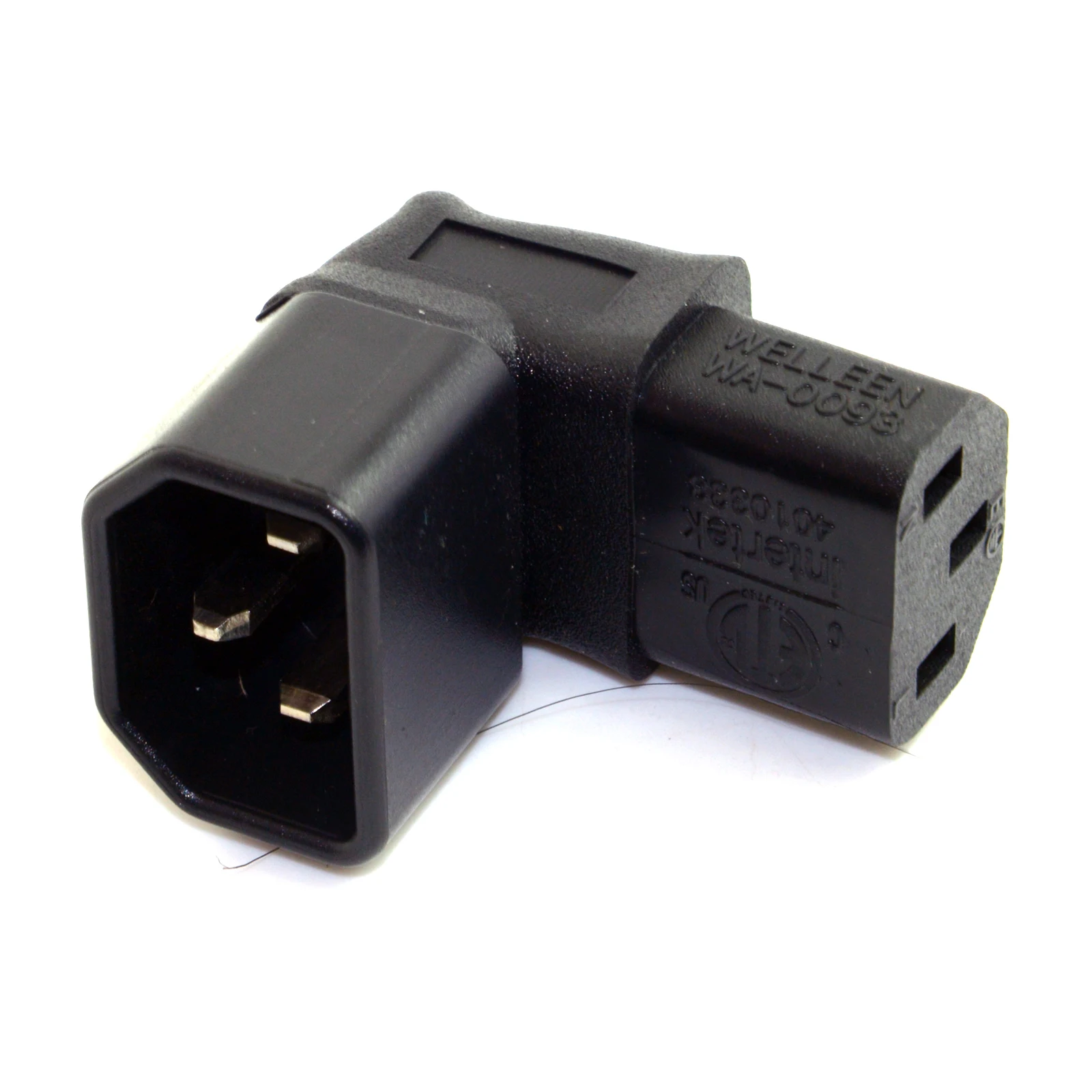 

IEC Male C14 to Up Direction Right Angled 90 Degree IEC Female C13 Power Extension Adapter