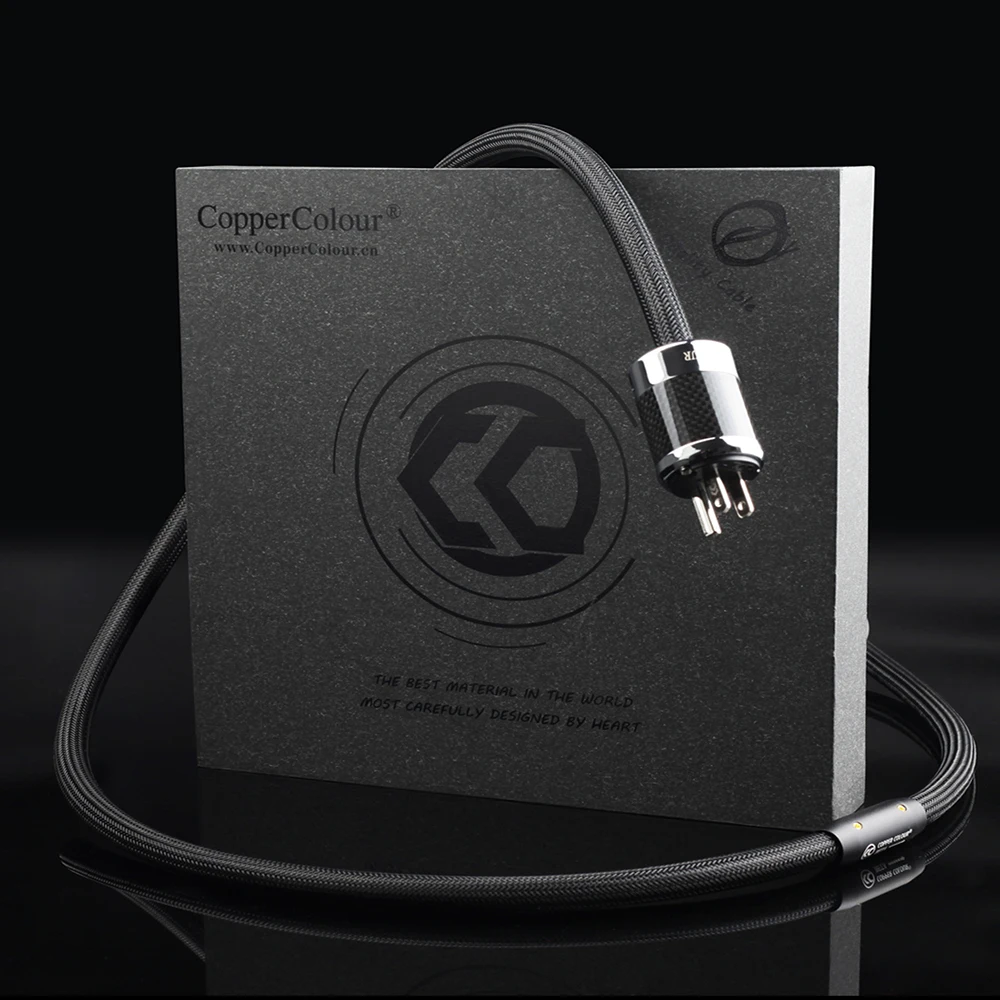 Copper Colour CC BETA US Plug Hi-Fi Powercord freeze OCC Silver cable audiophile Teflon _04