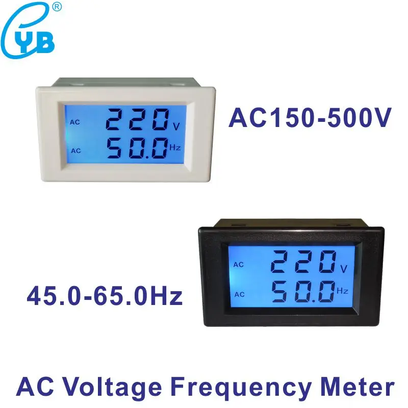 Voltmeter Hertz HZ Meter AC 150-500 V Spannungsüberwachung LCD