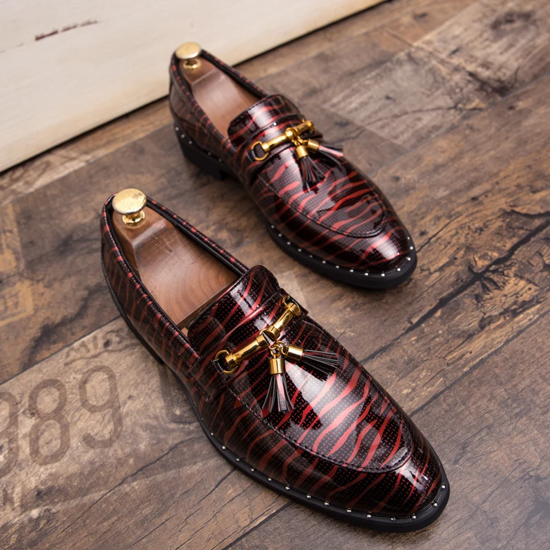 mixed colors fashion men leather shoes italian luxury brand ballroom party dress tassel footwear wedding oxford shoes for men (40)