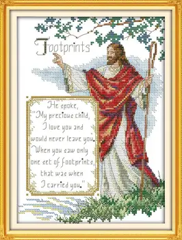 

Free DIY Needlework Craft Jesus (6) 11CT14CT DMC Counted Cross Stitch Kits for Embroidery Knitting Needles Crafts Home Decor