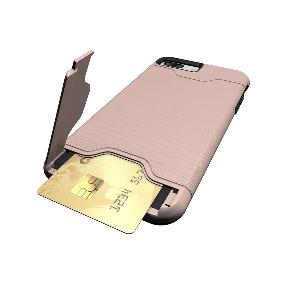 Hard card Case For iphone 7Plus 8 X  Brushed Armor Silicone Rubber Hard Phone Case For Samsung Galaxy S8plus S9 Cover Back Capa (11)