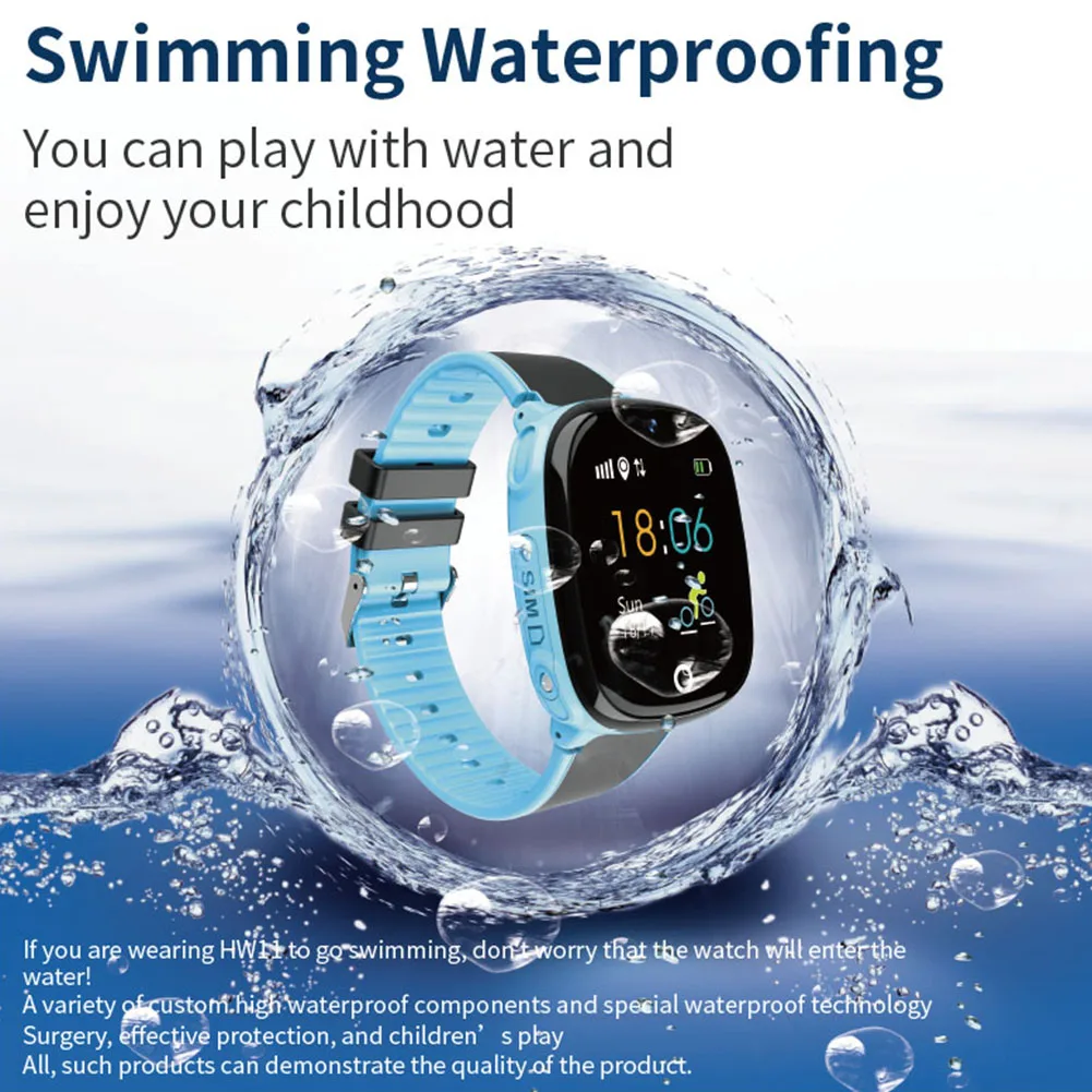  Anti Verloren Kind Uhr GPS Tracker SOS Smart Überwachung Gps-positionierung Telefon Kinder GPS Baby