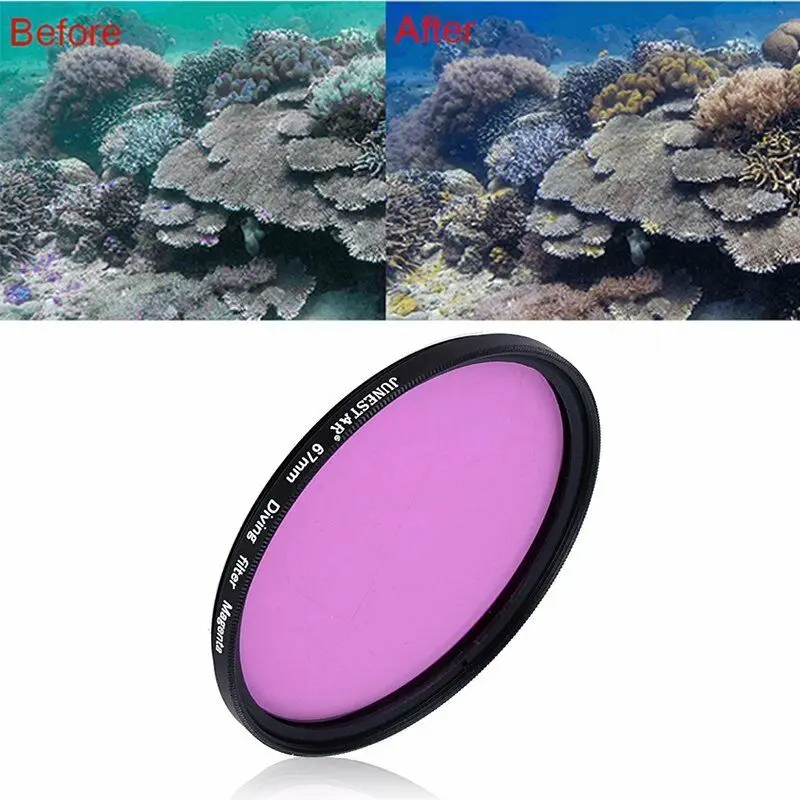 Amazon.com: 37 52 58 67mm Diving Filter Red Yellow Purple