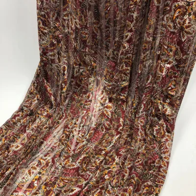 Модная шифоновая ткань с цветочным принтом для шитья летнего платья - Цвет: meter
