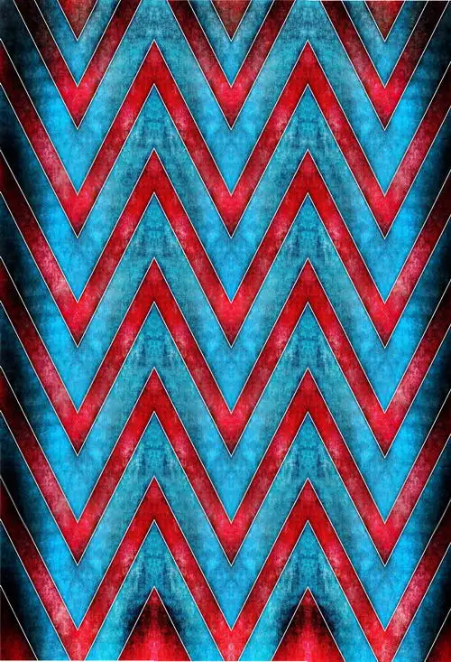 

8 ft Vinyl print cloth retro red and blue chevron photography backdrops for model photo studio portrait backgrounds props F-975