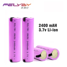 Free Shipping ! HOT! FELYBY High Quality 3.7V 2400mAh Original 1-5pcs 18650 Li-ion Rechargeable Battery