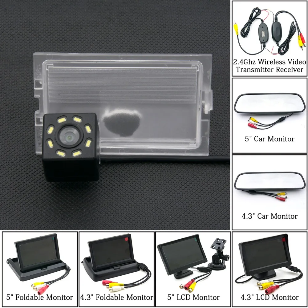 

Parking Monitor Wireless 8LED CCD Car Backup Reverse Rear View Camera For Land Rover Discovery 3 4 Freelander 1 2 Sport LR3 LR2