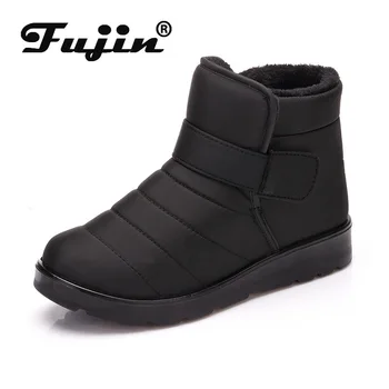 

Fujin Women Winter Snow Boots Dropshipping Warm Softsole Cotton Shoes Flannel Shoes Comfortable Slip Proof Leisure Short Boots