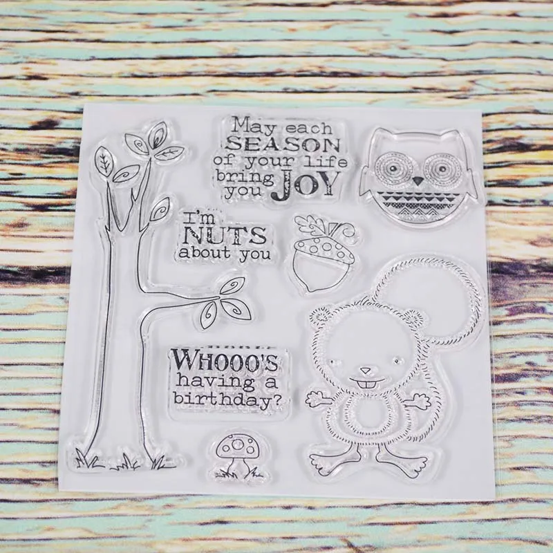 

I'am nuts about you transparent clear stamp for DIY Scrapbooking/Card Making/Kids Christmas Fun Decoration Supplies