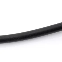 DoreenBeads черный круглый резиновый шнур ювелирных изделий 4 мм Диаметр. Длина 10 м(B21611