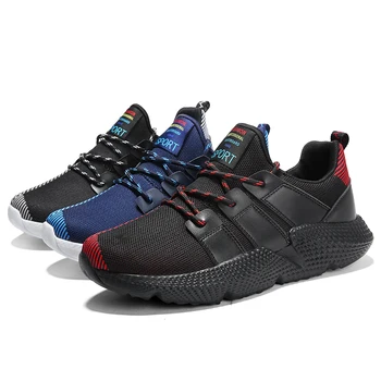 

Men's Sneakers Male Shoes Adult Casual Footwear Male Trainers Flying Fabric Breathable Soft Shoes Krasovki Man Plus Size 39-48
