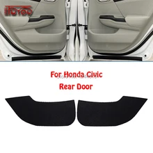 Для Honda Civic Автомобильная Внутренняя крышка двери Защита от царапин декоративные накладки автомобиля стикер 4 шт