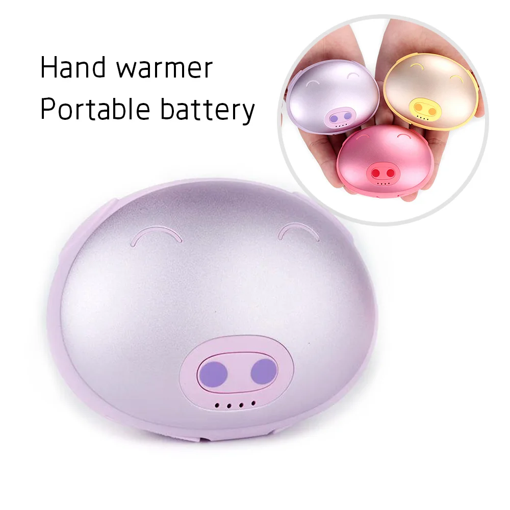 

Pocket Heater Mini USB Hand Warmer Rechargeable Winter Hand Heating Stove Powered Bank Double Heating Electric Stove Warmer