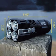 NITECORE TM28 Rechargeable flashlight 4 *CREE XHP35 HI LED max.6000LM beam distance 655 meters outdoor torch high lumen light free shipping 2018 new nitecore concept 2 c2 6500 lumens 4 x cree xhp35 hd rechargeable outdoor camping searching flashlight