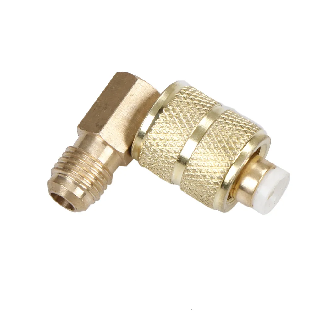 

1pc Brass Auto AC Refrigeration Adapter Connector Adaptor For R410A Gauges Hose