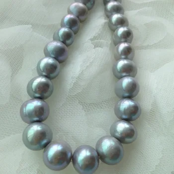 

Miss00154 11-12mm Silver Off-Round Natural Freshwater Pearls Loose Beads