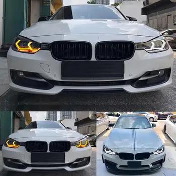 

for BMW 3 series F30 320i 328i 335i 330i 340i 318i White & Amber M4 Iconic Style LED Angel eyes kit halo ring Turn signal light