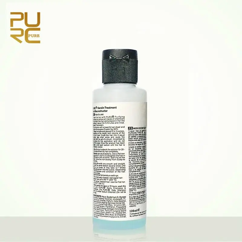 PURC Green apple Flavored Brazilian Keratin Repairs Damaged Hair Improve Frizz Nutritional Supple Moisturizing Tough Anti-broken PURC Green apple Flavored Brazilian Keratin Repairs Damaged Hair Improve Frizz Nutritional Supple Moisturizing Tough Anti-broken