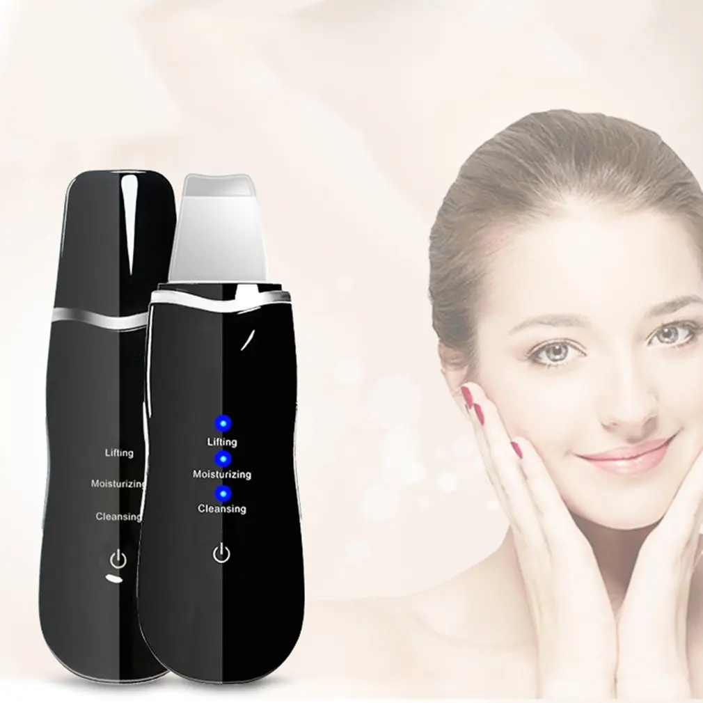 

Ultrasonic Face Skin Scrubber Beauty Face Cleansing Lifting Moisturizing Vibration Blackhead Remover Exfoliating Pore Cleaner