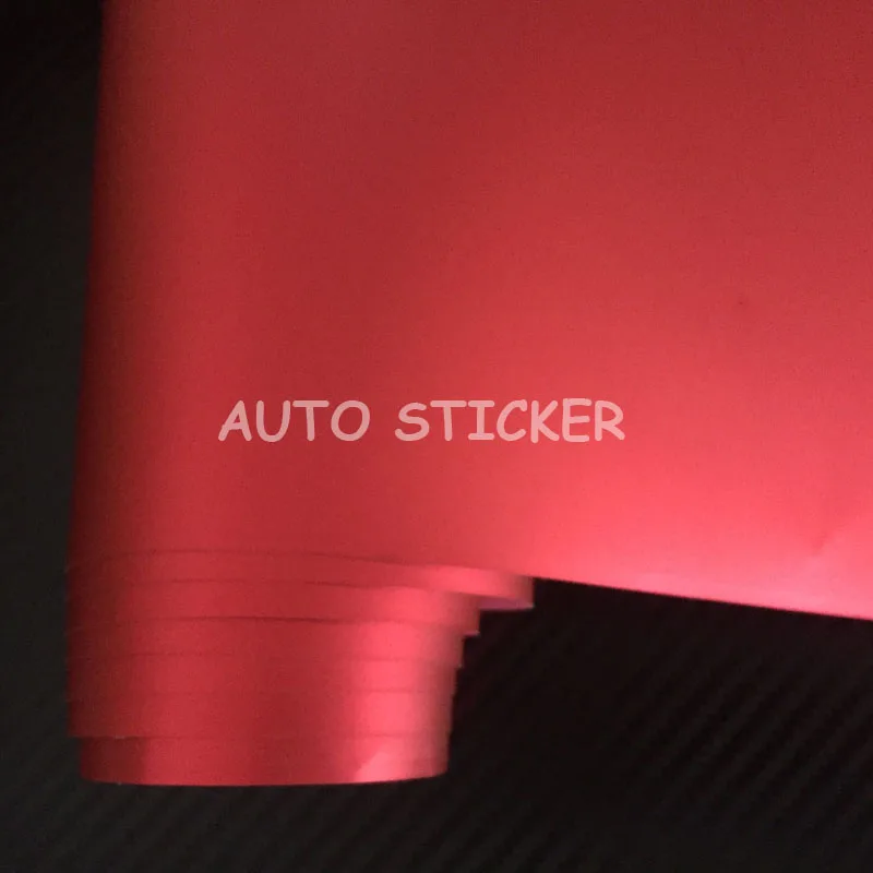 red metallic chrome film