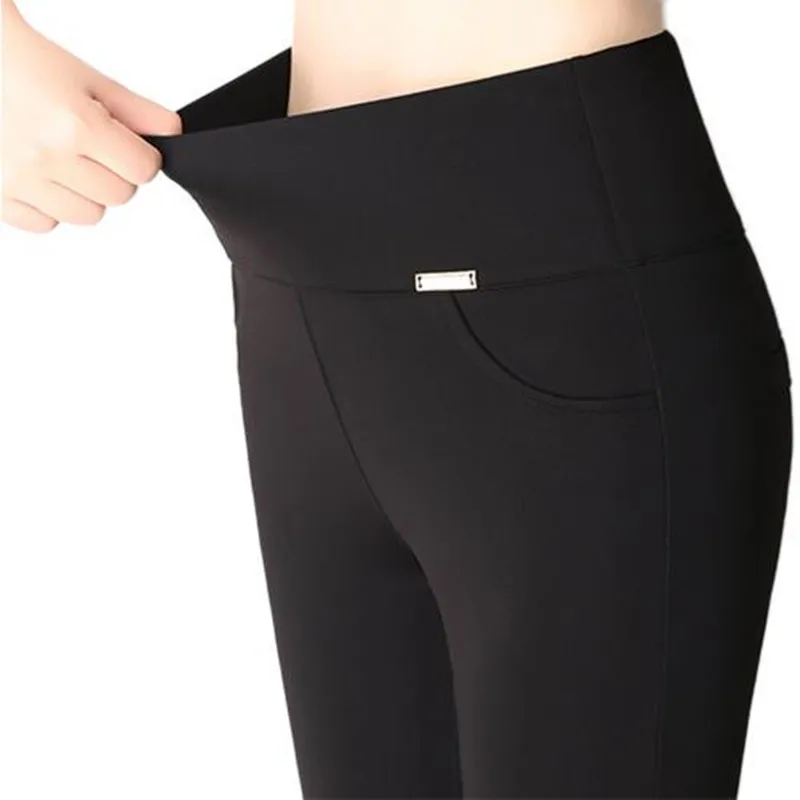 New 2018 Plus Size Women's Pencil Pants Trousers Female Stretch High Waist Cotton Casual Pants Skinny Office Pants Leggings 6XL New 2018 Plus Size Women's Pencil Pants Trousers Female Stretch High Waist Cotton Casual Pants Skinny Office Pants Leggings 6XL