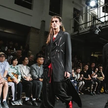 S-6XL! Мужская ветровка, куртка для подиума, стиль по индивидуальному заказу с молнией, расшитая разрезом