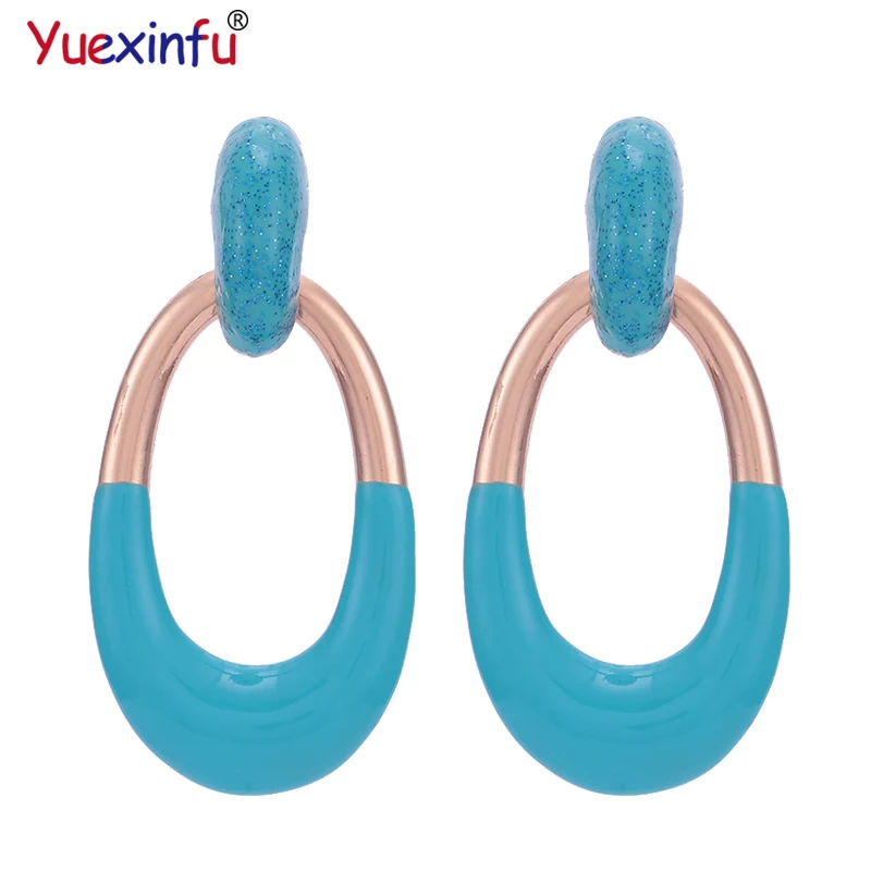 

Yuexinfu Brand Zinc Alloy Big Long Drop Earrings For Women personality Fashion Trendy Wedding Party Jewelry Gifts Wholesale New