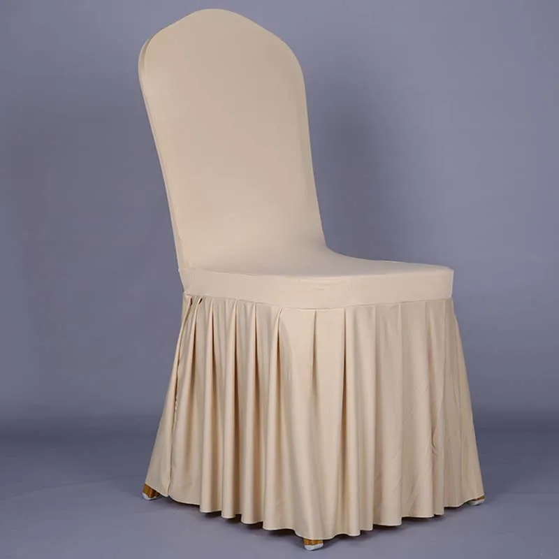 Чистые носилки чехлы на стулья для отелей Одноместный Seat Slipcover столовая свадебное сиденье Чехол Antimacassar стрейч юбка для банкета