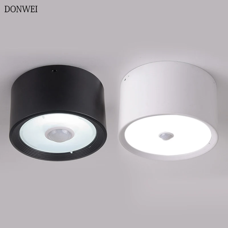 

Infrared Motion Sensor LED Ceiling Light 5W 7W 12W 15W 18W Modern Surface Mounted Ceiling Lamp Living Corridor Lighting Fixture