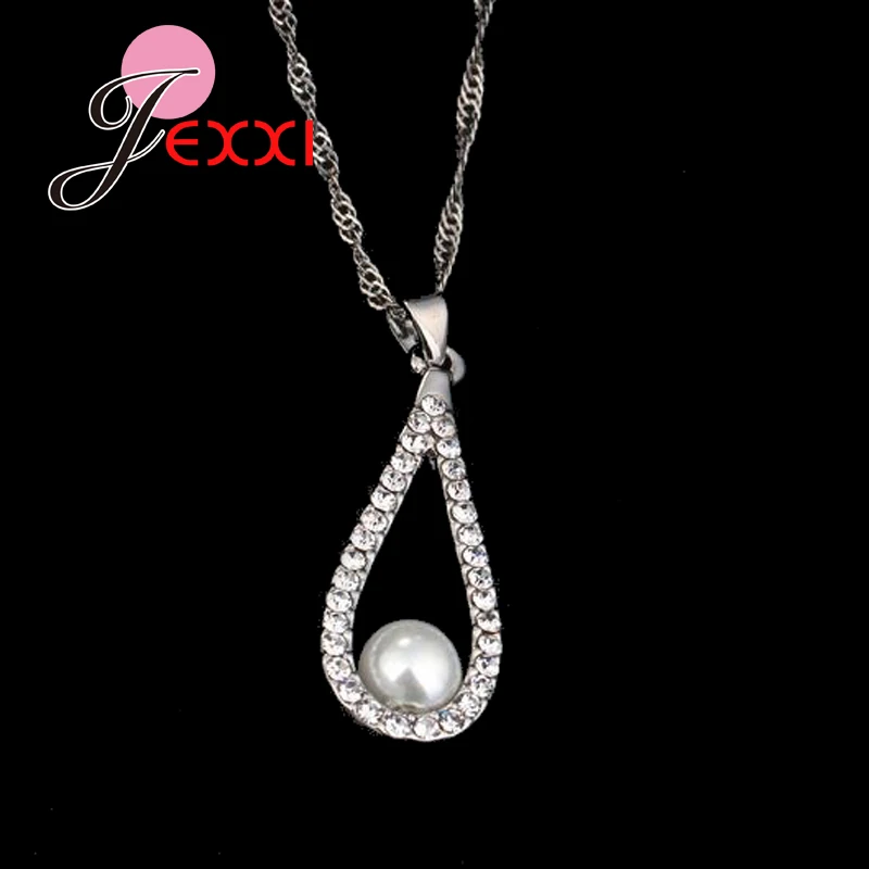 Женское ожерелье из серебра 925 пробы с искусственным жемчугом|necklace purchase|necklace ledpearl