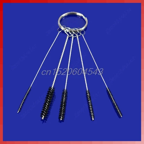

5PCS Tattoo Airbrush Air Brush Spray Gun Tip New Cleaning Brush Kit Clean Tool R06 Drop Ship