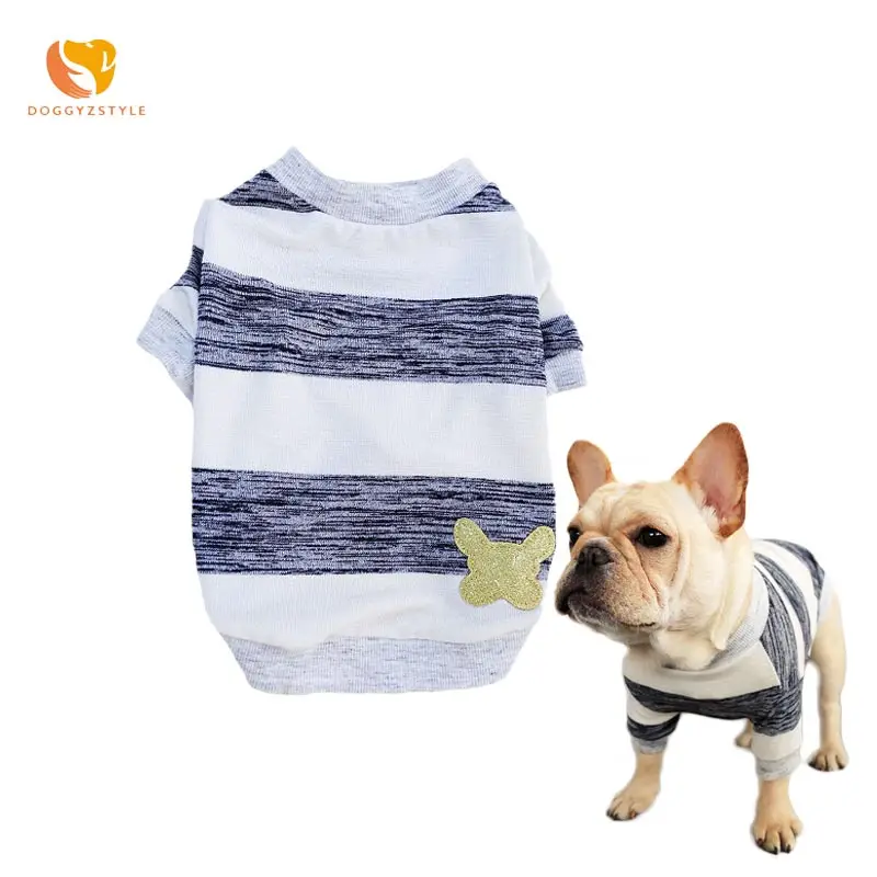 

Striped Dog Vest Summer Pet POLO Shirt Cat Cotton Clothing T-shirt For Chihuahua Yorkshire Clothes S M L XL XXL DOGGYZSTYLE
