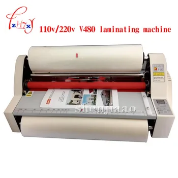 

110V/220V 480mm Digital Four Rollers Hot&Cold Roll Laminating Machine Laminator V480 photo A3 paper laminator 1pc