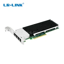 Сетевая карта LR-LINK 9804BT 10Gb Nic Ethernet, четырехпортовый сетевой адаптер PCI-Express Lan, совместимый с Intel X710-T4