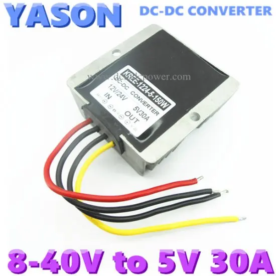 все цены на DC-DC converter,DC24V(8-40V)to DC5V 30A 150W онлайн