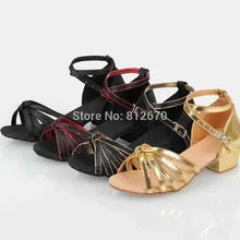 8 видов стилей детская обувь для латиноамериканских танцев женской обуви Профессиональный танец завязанный PU сатин с плоской подошвой обувь для тренировок