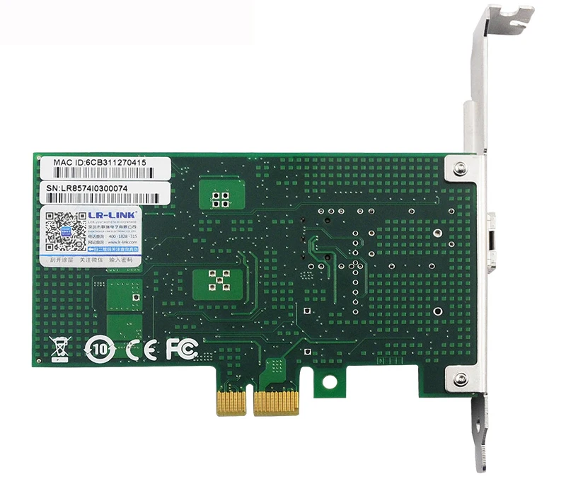 LR-LINK 9030PF-SFP PCI Express 100 Mb Ethernet сетевой контроллер карты сетевой адаптер настольных ПК Intel 82574 Nic