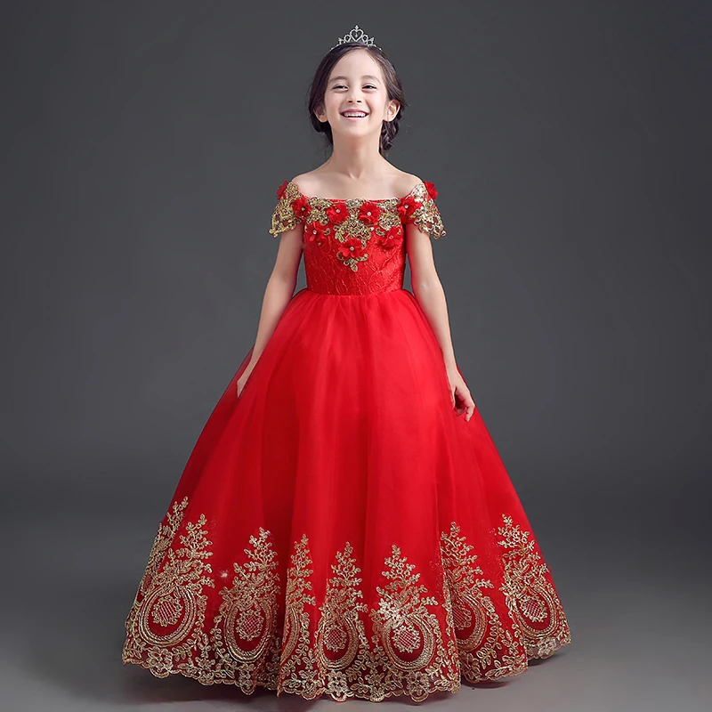 new design shoulderless girls dress for panthers play dress girl new design